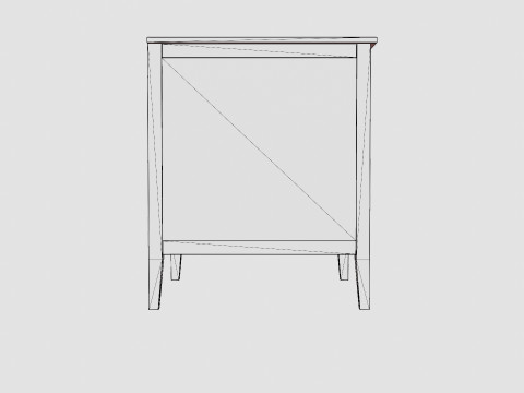 Troll Shoe Cabinet Royal White 3D Model