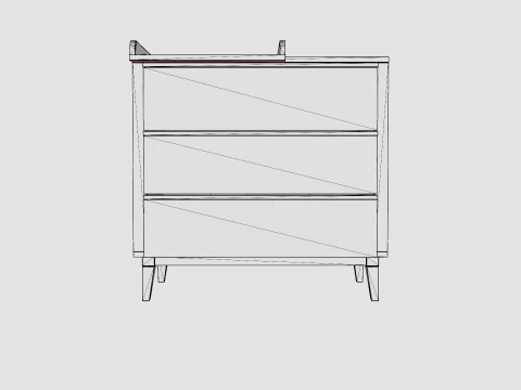 Troll Shoe Cabinet Scandy 3D Model
