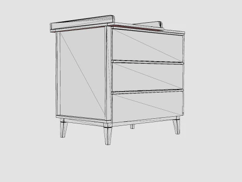 Troll Shoe Cabinet Scandy 3D Model