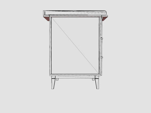 Troll Shoe Cabinet Scandy 3D Model