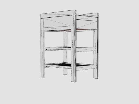Troll Shoe Rack LUKAS 3D Model