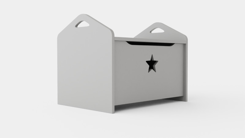 Z Kids Concept Chest Star Gray 3D मॉडल .c4d .max .obj .3ds .fbx .stl .blend 
