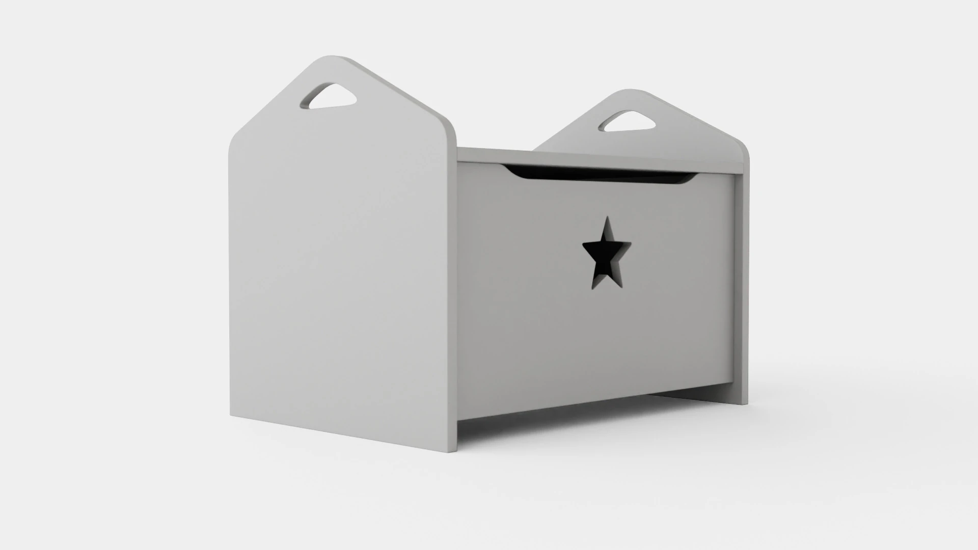 Z Kids Concept Chest Star Gray 3D Model .c4d .max .obj .3ds .fbx .stl .blend