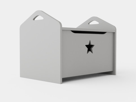 Z Kids Concept Chest Star Gray 3Dモデル