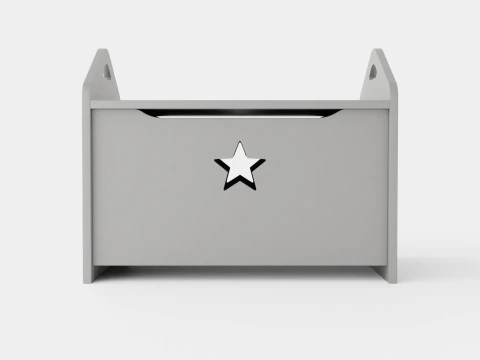 Z Kids Concept Chest Star Gray 3D Model