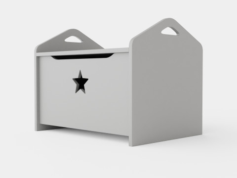 Z Kids Concept Chest Star Gray 3D मॉडल