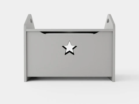 Z Kids Concept Chest Star Gray 3D Model