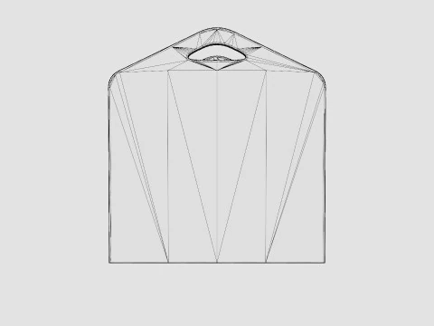 Z Kids Concept Chest Star Gray 3D Model