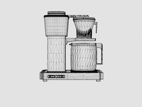 Coffeemaker KBG962AO White metallic Modelo 3D