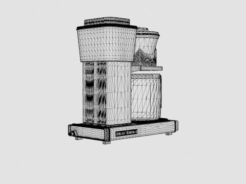 Coffeemaker KBG962AO White metallic Modelo 3D