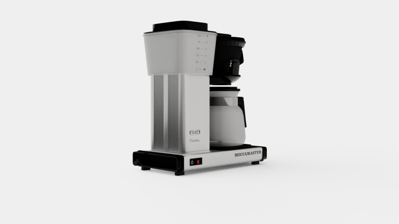 Coffeemaker Matt silver HB951AO Modelo 3D .c4d .max .obj .3ds .fbx .stl .blend 