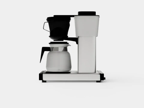 Coffeemaker Matt silver HB951AO 3D Model