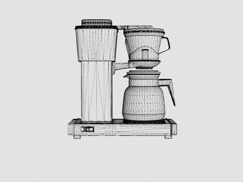 Coffeemaker Matt silver HB951AO Modelo 3D