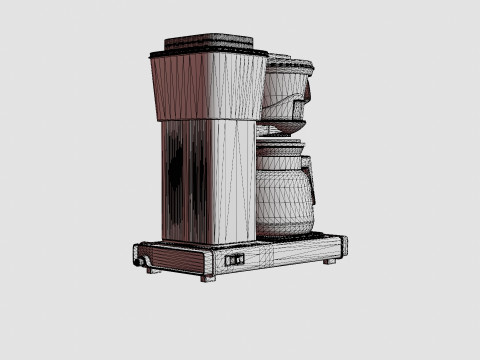 Coffeemaker Matt silver HB951AO Modelo 3D