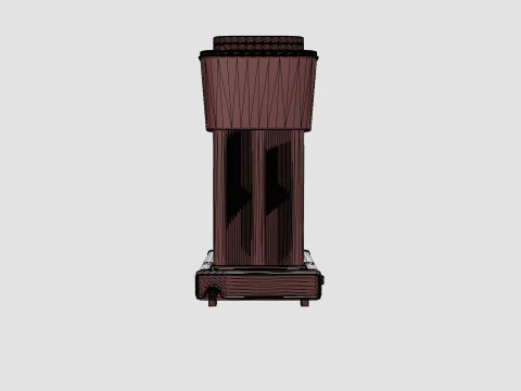 Coffeemaker Matt silver HB951AO 3D Model