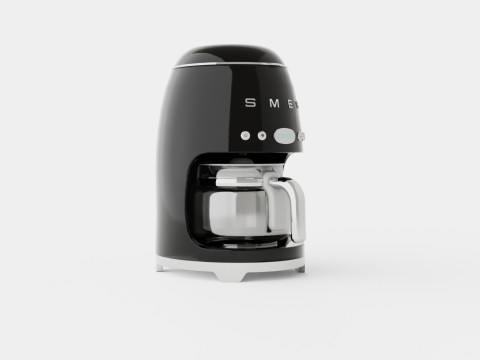 Retro Coffeemaker Black 3D मॉडल