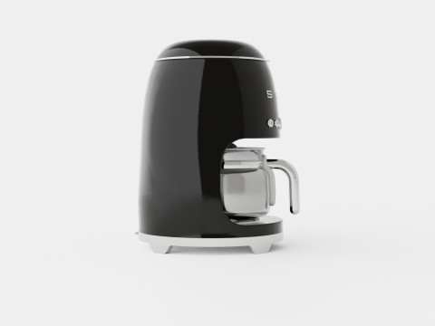 Retro Coffeemaker Black 3D 모델