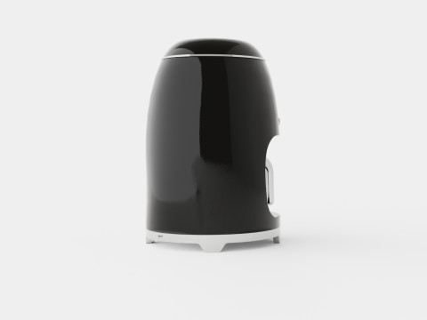 Retro Coffeemaker Black 3D 모델