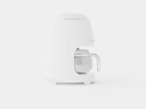 Retro Coffeemaker White Modelo 3D