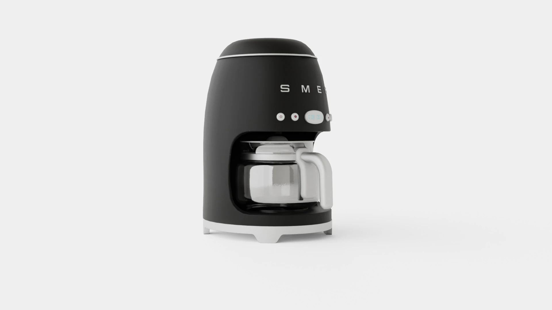 Smeg Coffee Machine 3D Model .c4d .max .obj .3ds .fbx .stl .blend 