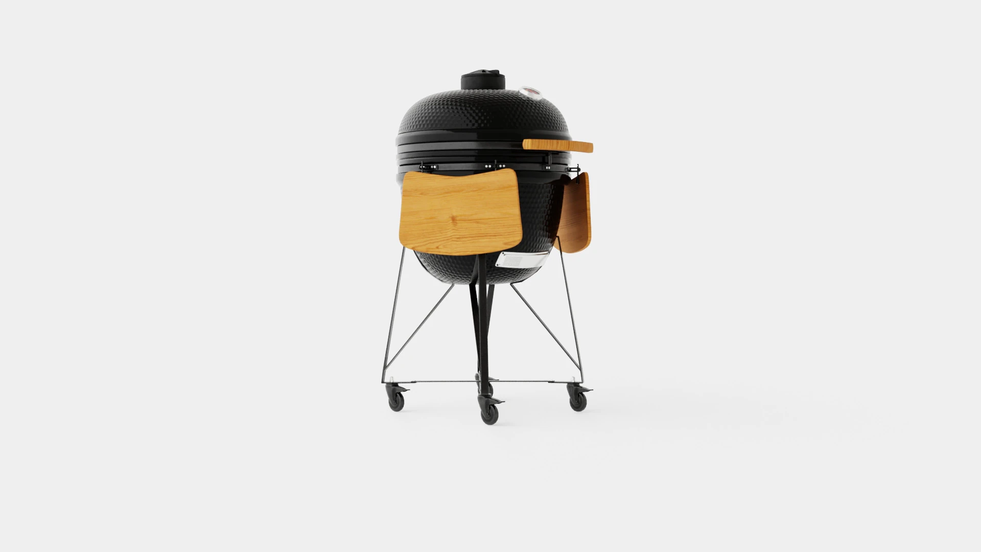 GrillMaxi 25 Black 3D Model .c4d .max .obj .3ds .fbx .stl .blend 