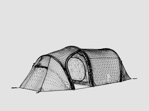 Fjellheimen Trek 3 Camp Tent 3D Model