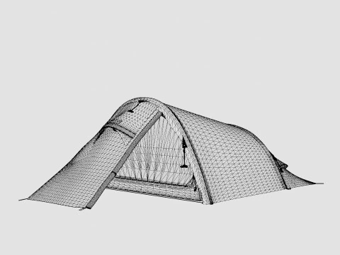 Svartvassbu 3 Tent 3D Model