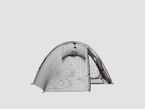 Svartvassbu 3 Tent Model 3D