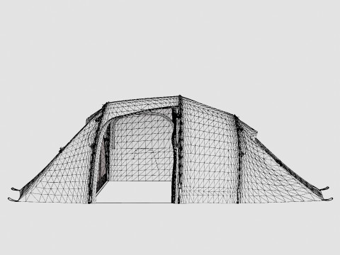 Gimle Family 4 Tent 3D Model