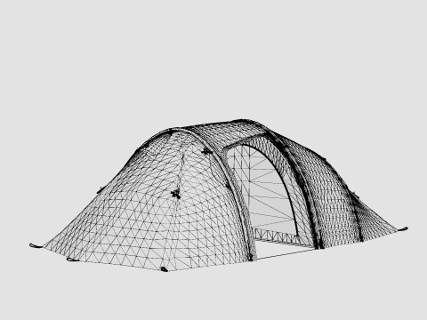 Gimle Family 4 Tent 3D Model