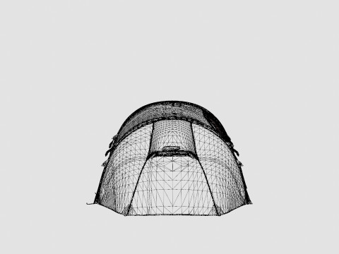Fjellheimen Superlight 3 Camp Tent Modèle 3D