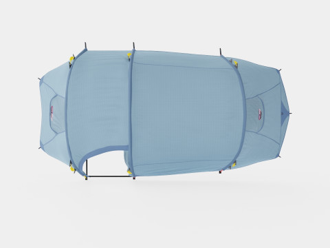 Fjellheimen Superlight 4 Camp Tent 3D Model