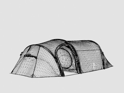Fjellheimen Superlight 4 Camp Tent 3D Model