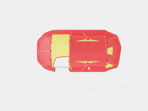 Tente de camping Lofoten X-Trem 3 Modèle 3D