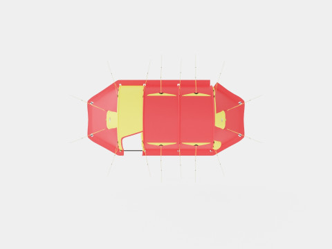 Spitsbergen X-Trem 3 Camp Tent 3D मॉडल