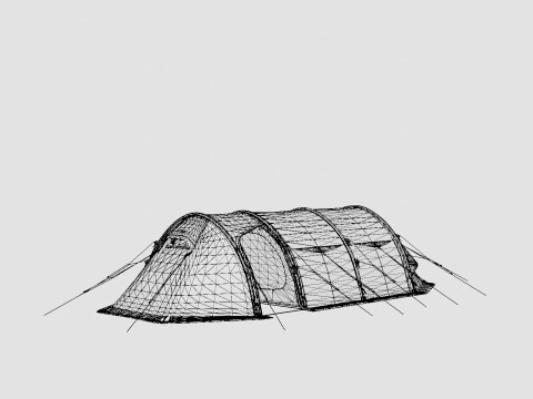 Spitsbergen X-Trem 3 Camp Tent 3D Model