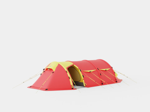 Spitsbergen X-Trem 4 Camp Tent 3D Model