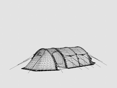 Spitsbergen X-Trem 4 Camp Tent Modèle 3D