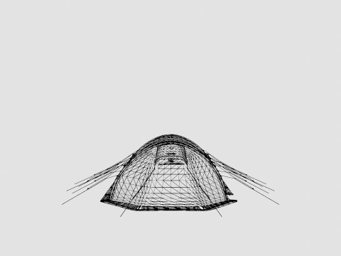 Spitsbergen X-Trem 4 Camp Tent Modèle 3D