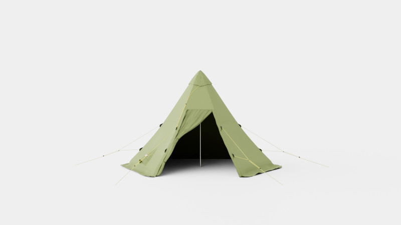 Pasvik 4-6 Outer Tent incl Pole 3D मॉडल .c4d .max .obj .3ds .fbx .stl .blend 