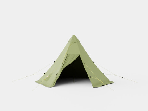 Pasvik 4-6 Outer Tent incl Pole 3D Model