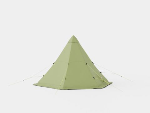 Pasvik 4-6 Outer Tent incl Pole 3D मॉडल