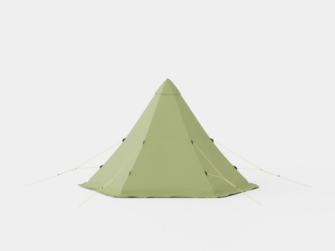 Pasvik 4-6 Outer Tent incl Pole 3D मॉडल
