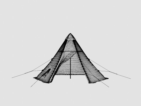 Pasvik 4-6 Outer Tent incl Pole 3D मॉडल