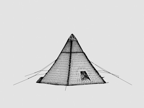 Pasvik 4-6 Outer Tent incl Pole 3D मॉडल