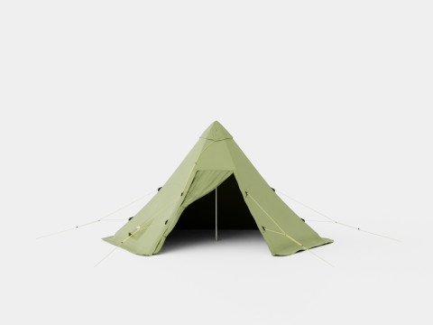 Pasvik 6-8 Outer Tent incl Pole 3D Model