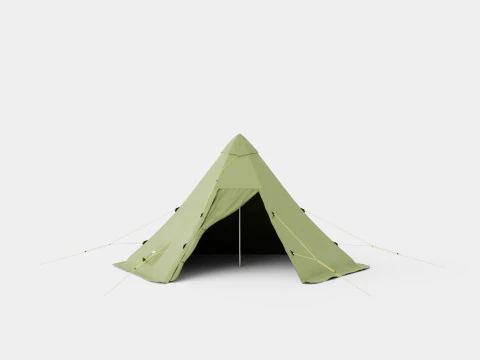 Pasvik 6-8 Buitentent incl. paal 3D Model