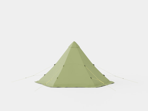 Pasvik 6-8 Outer Tent incl Pole 3D Modell