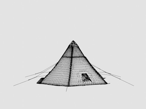 Pasvik 6-8 Outer Tent incl Pole 3D Modell