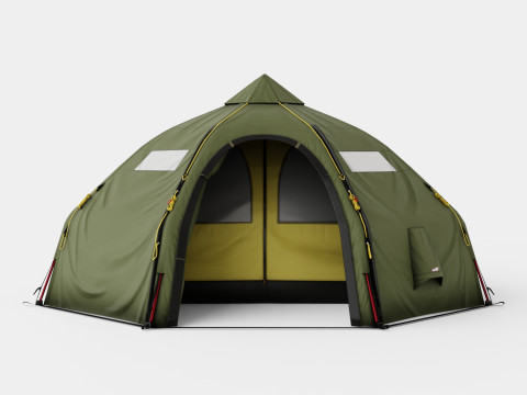 Varanger Dome 8-10 Outer Tent incl Pole 3D Model